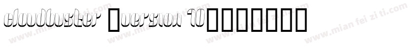 Cloudbuster (version 10)字体转换